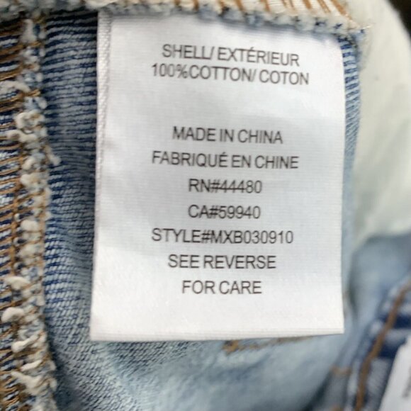 Love Fire Jean Skirt Size 11 Front Slit Pockets Blue Denim Midi Maxi Womens - Picture 4 of 5